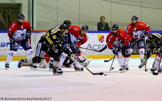 Photo hockey Ligue Magnus - Ligue Magnus : quart de finale, match 1 : Rouen vs Angers  - LM : A Rouen la première