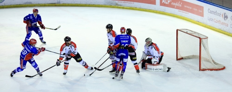 Photo hockey Ligue Magnus - Ligue Magnus : quart de finale, match 4 : Lyon vs Bordeaux - LM : Des Lions décevants