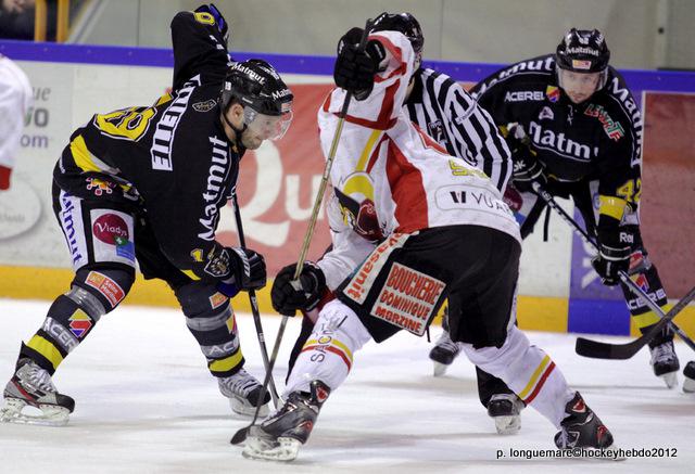 Photo hockey Ligue Magnus - Ligue Magnus, 18ème journée : Rouen vs Morzine-Avoriaz - Service minimum pour les Dragons