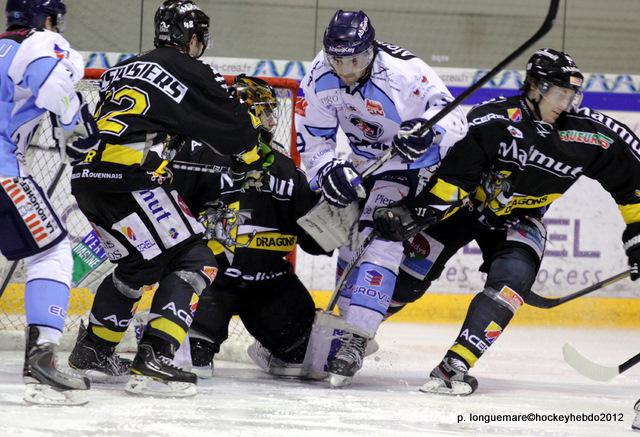 Photo hockey Ligue Magnus - Ligue Magnus, 20ème journée : Rouen vs Angers  - Rouen en leader 
