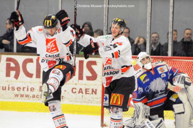 Photo hockey Ligue Magnus - Ligue Magnus, 23ème journée : Caen  vs Amiens  - La passe de trois pour Amiens