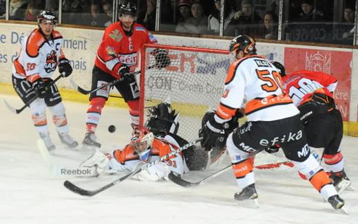 Photo hockey Ligue Magnus - Ligue Magnus :24ème journée : Briançon  vs Epinal  - Briançon ne laisse rien passer