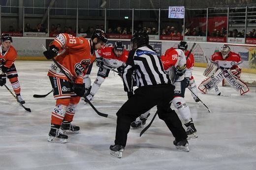Photo hockey Ligue Magnus - Ligue Magnus, demi-finale, match 5 : Epinal  vs Angers  - Première balle de match pour Epinal