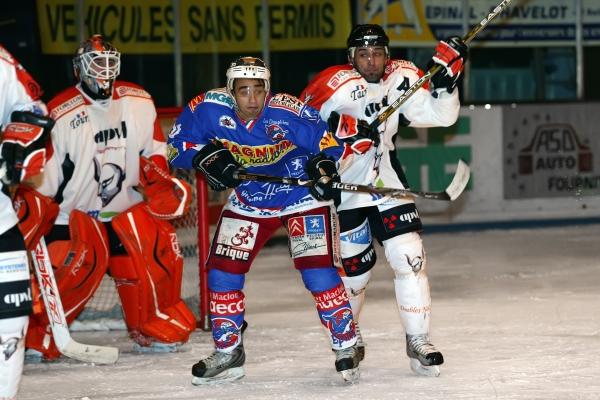 Photo hockey Ligue Magnus - LM - 12ème journée : Epinal  vs Tours  - Les Diables Noirs ont vécu l