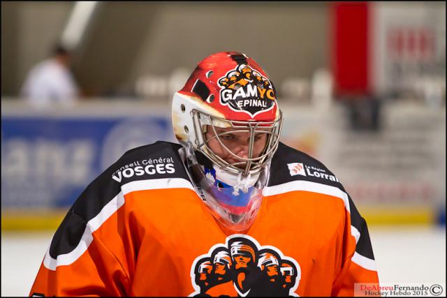 Photo hockey Ligue Magnus - LM playoff, 1/2 finale, match 3 : Epinal  vs Angers  - Tsunami orange sur Poissompré !