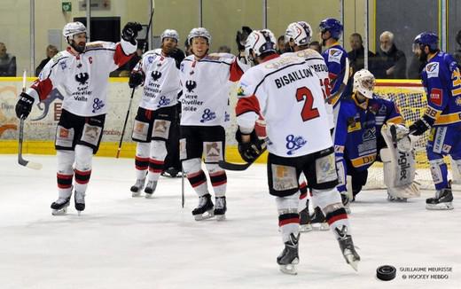Photo hockey Ligue Magnus - LM playoff 1/2 finale, match 3 : Dijon  vs Briançon  - Les Ducs dos au mur