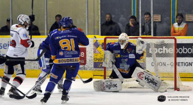 Photo hockey Ligue Magnus - LM playoff 1/2 finale, match 3 : Dijon  vs Briançon  - Les Ducs dos au mur