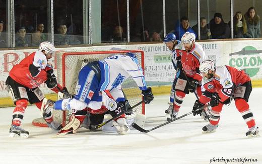 Photo hockey Ligue Magnus - LM playoff 1/4 de finale, match 2 : Briançon  vs Villard-de-Lans - Les Diables Rouges doublent la mise