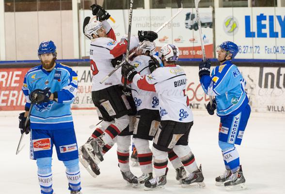 Photo hockey Ligue Magnus - LM playoff 1/4 de finale, match 4 : Villard-de-Lans vs Briançon  - Villard s