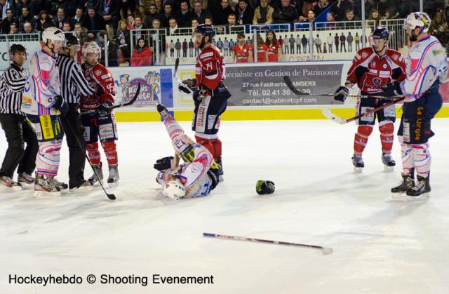 Photo hockey Ligue Magnus - LM Playoffs : 1/2, match 1 : Angers  vs Epinal  - Epinal prend l’avantage