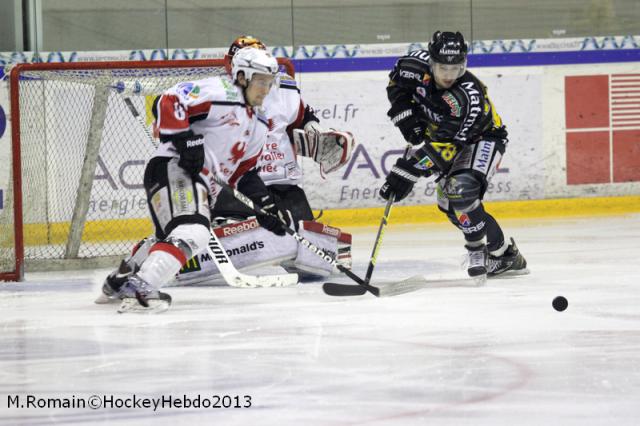 Photo hockey Ligue Magnus - LM Playoffs : 1/2, match 1 : Rouen vs Briançon  - Les Diables à la fête !