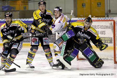 Photo hockey Ligue Magnus - LM playoffs : 1/4 de finale, match 1 : Rouen vs Morzine-Avoriaz - Un réveil tardif mais suffisant.