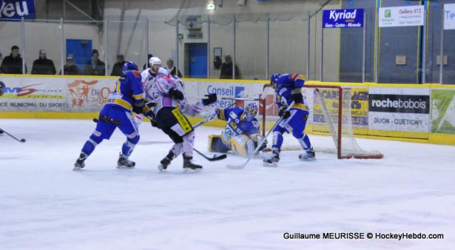 Photo hockey Ligue Magnus - LM Playoffs : 1er tour, match 2 : Dijon  vs Epinal  - Les Dauphins évitent la noyade