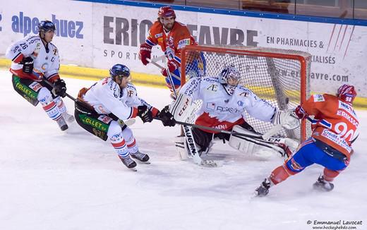 Photo hockey Ligue Magnus - LM Poule Relégation Match 1 : Lyon vs Caen  - Lyon arrache le premier point