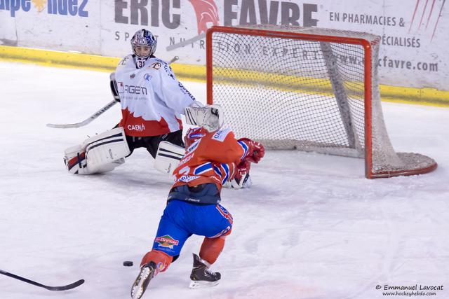 Photo hockey Ligue Magnus - LM Poule Relégation Match 1 : Lyon vs Caen  - Lyon arrache le premier point