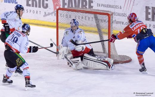Photo hockey Ligue Magnus - LM Poule Relégation Match 2 : Lyon vs Caen  - Lyon double la mise