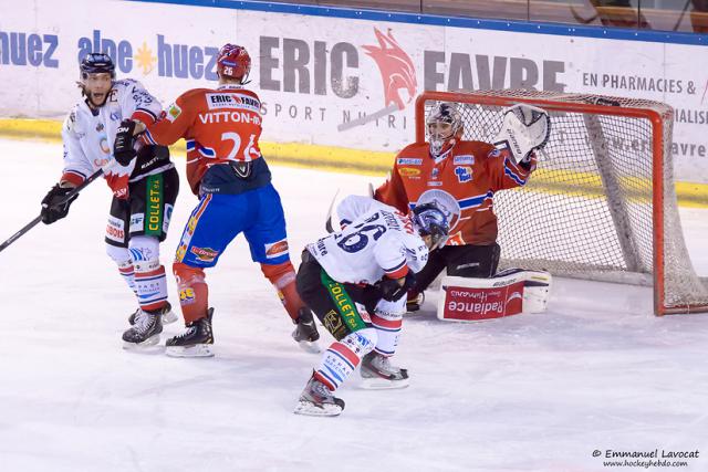 Photo hockey Ligue Magnus - LM Poule Relégation Match 2 : Lyon vs Caen  - Lyon double la mise