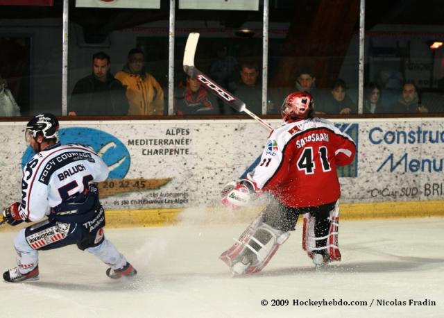 Photo hockey Ligue Magnus - Play-off : 1/2 finale, match 1 : Briançon  vs Angers  - Briançon assure