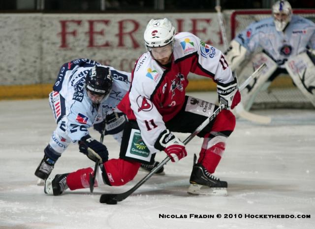 Photo hockey Ligue Magnus - Play-off Ligue Magnus : 1/2 de finale, match 1 : Briançon  vs Angers  - Briançon prend l