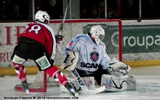 Photo hockey Ligue Magnus - Play-off Ligue Magnus : 1/2 de finale, match 2 : Briançon  vs Angers  - Le réalisme Angevin