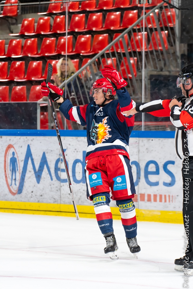 Photo hockey Mineur U17/U20 Elite -  : Grenoble U20 vs Rouen U20 - U20 - Grenoble déroule face à Rouen