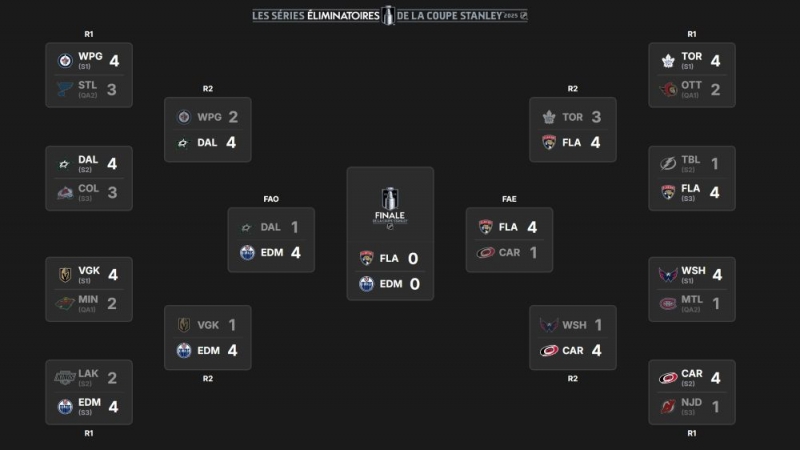 Photo hockey NHL : National Hockey League - AHL - NHL : National Hockey League - AHL - Dallas et la Caroline éliminés