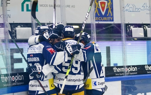 Photo hockey Suisse - National League -  : Zug vs Genève - Zug sur un éclair