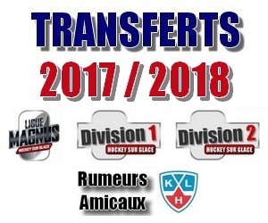 Photo hockey Transferts Archives 2017 à 2023 - Transferts Archives 2017 à 2023 - Transferts 2017/2018 : Tout savoir...