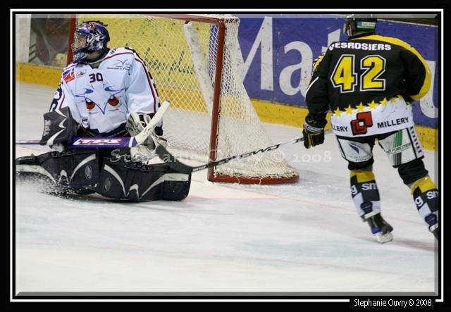 Photo hockey match Rouen - Angers  le 22/11/2008