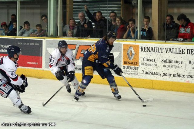Photo hockey match Chamonix  - Angers  le 14/09/2013