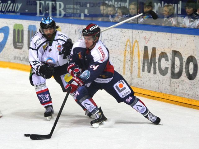 Photo hockey match Grenoble  - Caen  le 04/10/2013