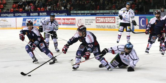 Photo hockey match Grenoble  - Caen  le 04/10/2013
