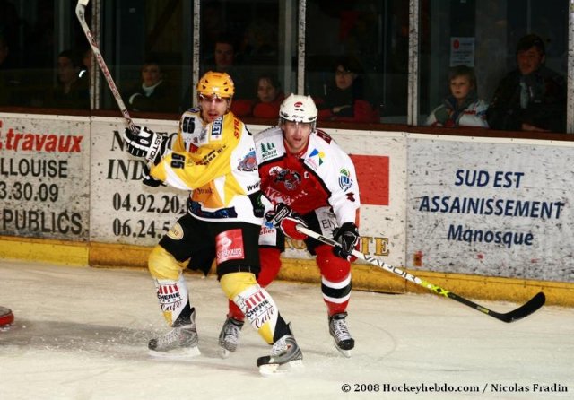 Photo hockey match Briançon  - Strasbourg  le 29/11/2008
