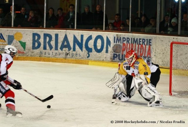 Photo hockey match Briançon  - Strasbourg  le 29/11/2008