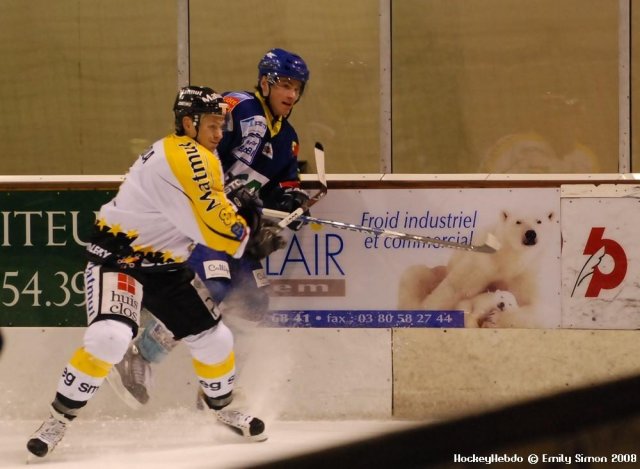 Photo hockey match Dijon  - Rouen le 29/11/2008