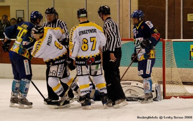 Photo hockey match Dijon  - Rouen le 29/11/2008