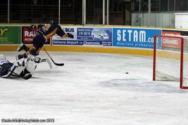 Photo hockey match Chamonix  - Lyon le 22/10/2013