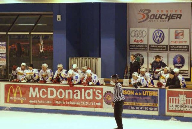 Photo hockey match Angers  - Epinal  le 29/11/2008