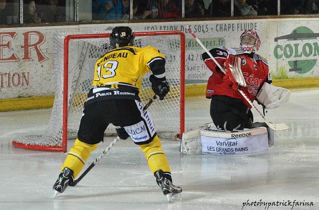 Photo hockey match Briançon  - Rouen le 26/10/2013