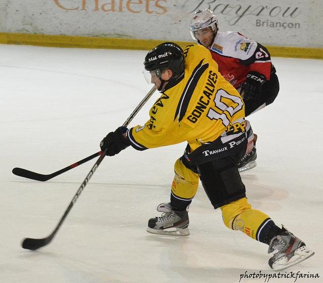 Photo hockey match Briançon  - Rouen le 26/10/2013