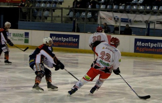 Photo hockey match Montpellier  - Amnéville le 29/11/2008