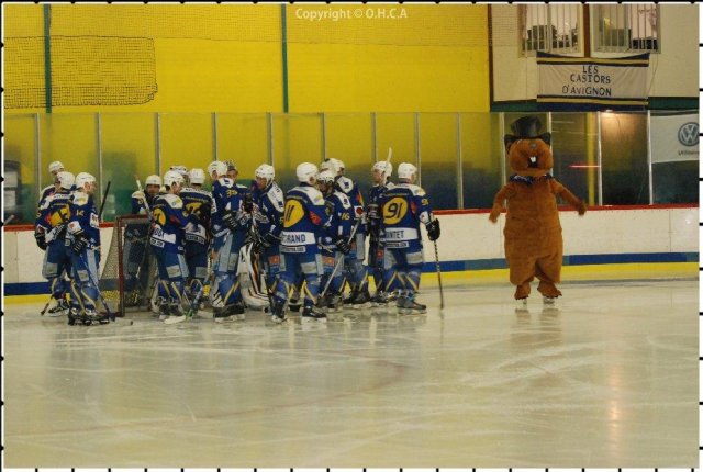 Photo hockey match Avignon - Nice le 29/11/2008
