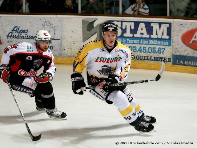 Photo hockey match Briançon  - Rouen le 02/12/2008