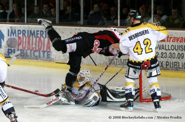 Photo hockey match Briançon  - Rouen le 02/12/2008