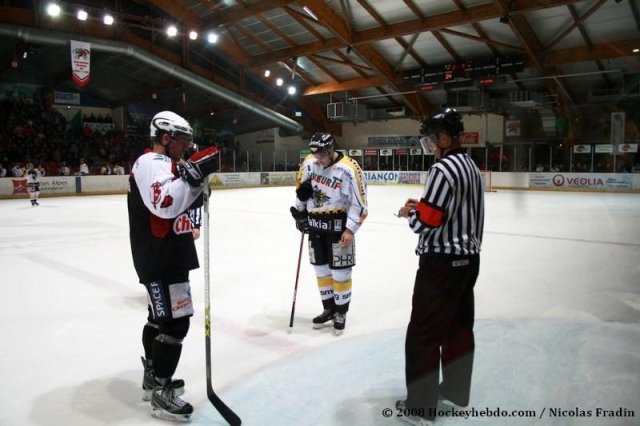 Photo hockey match Briançon  - Rouen le 02/12/2008