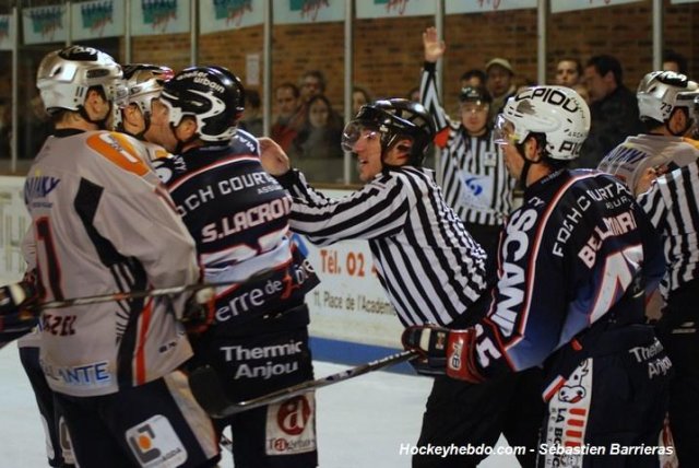 Photo hockey match Angers  - Grenoble  le 02/12/2008