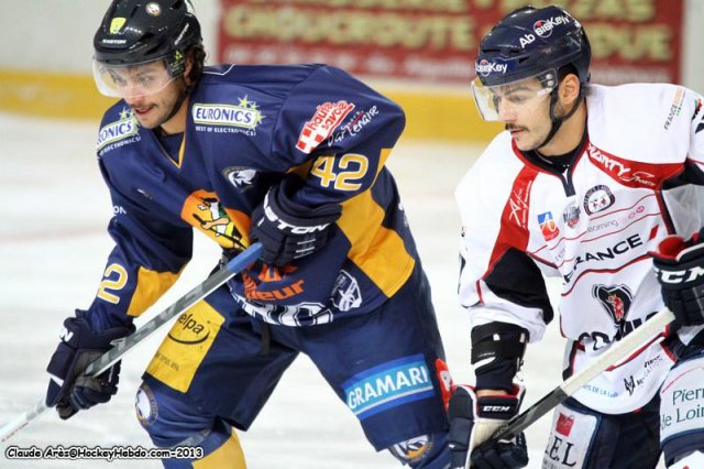 Photo hockey match Chamonix  - Angers  le 26/11/2013