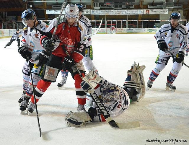 Photo hockey match Briançon  - Caen  le 29/11/2013