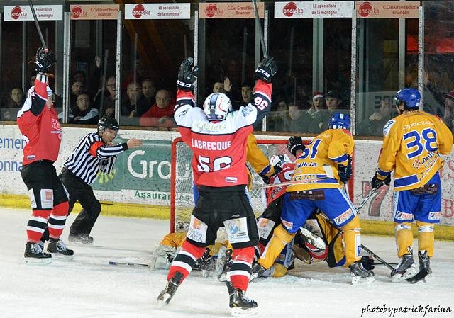 Photo hockey match Briançon  - Dijon  le 14/12/2013