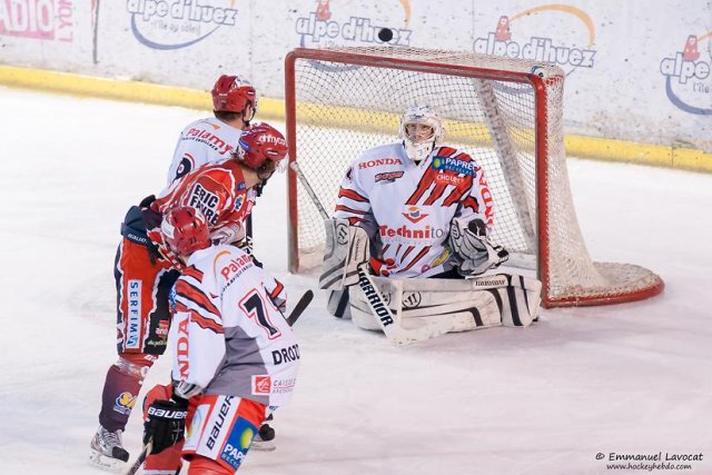 Photo hockey match Lyon - Cholet  le 28/12/2013